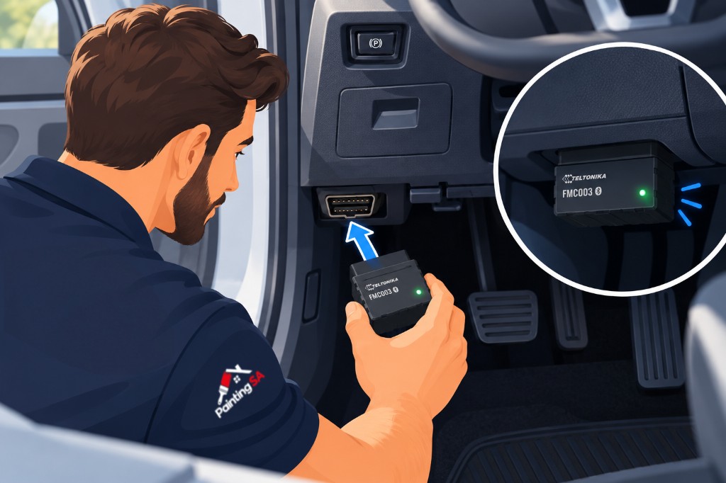 Instalación Plug and Play del tracker en el puerto OBD